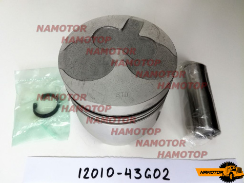 Поршень двс NISSAN TD27. TD42 шт STD 12010-43G02, 12010-43G12, 12010-10T02, 12010-10T12. ALFIN 